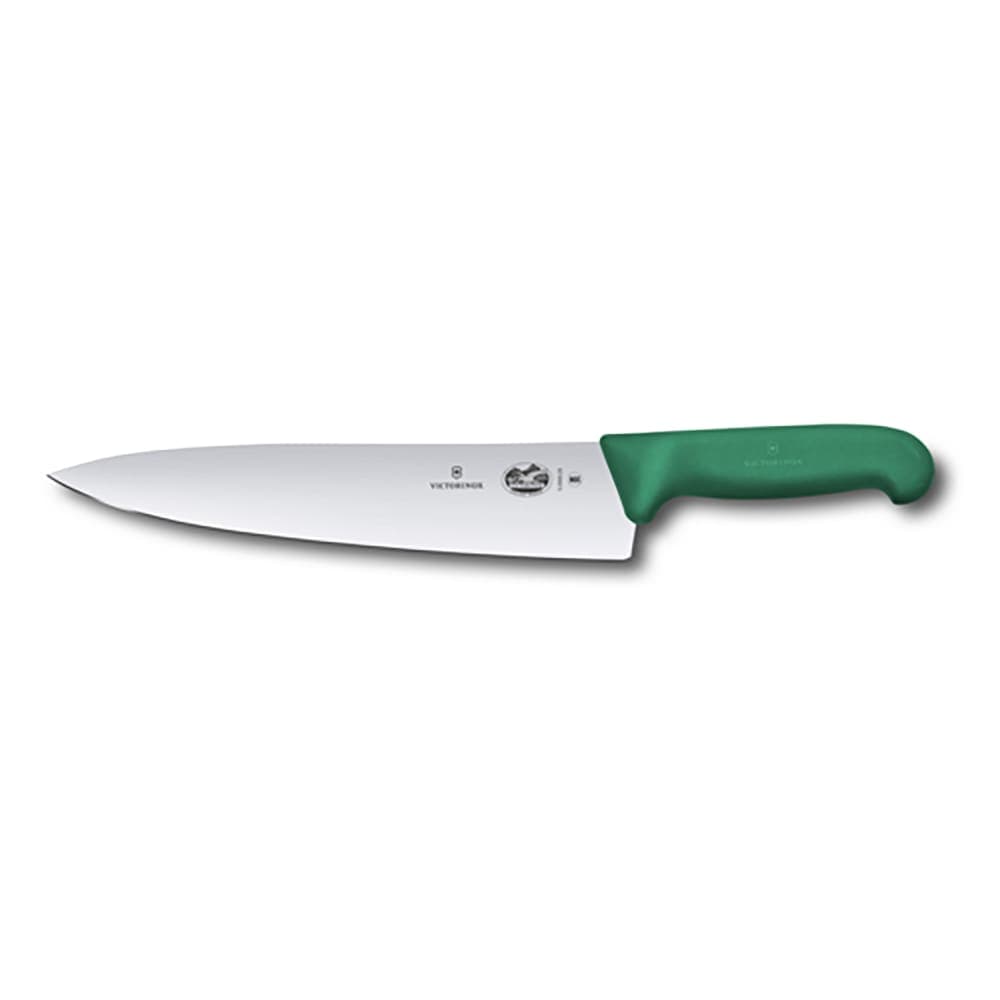 Victorinox 5.2004.25 10" Chef's Knife w/ Green Fibrox® Pro Handle, Stainless Steel