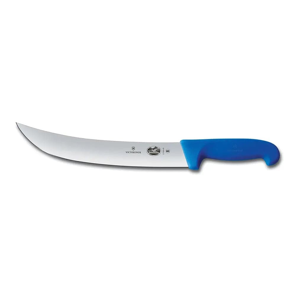Victorinox 5.7302.25 10" Curved Cimeter Knife w/ Blue Fibrox® Pro Handle, Stainless Steel