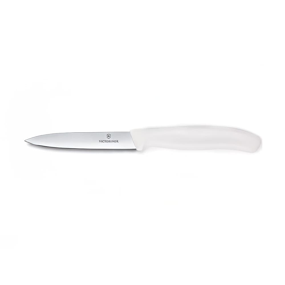 Victorinox 6.7707 Paring Knife w/ 4" Blade, White Polypropylene Handle
