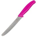 Victorinox 6.7836.L115 Serrated Utility Knife w/ 4 1/2" Blade, Pink Polypropylene Handle thumbnail 2