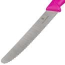 Victorinox 6.7836.L115 Serrated Utility Knife w/ 4 1/2" Blade, Pink Polypropylene Handle thumbnail 4