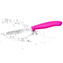 Victorinox 6.7836.L115 Serrated Utility Knife w/ 4 1/2" Blade, Pink Polypropylene Handle thumbnail 6