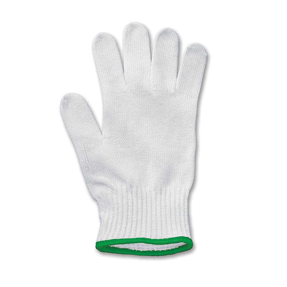 Victorinox 7.9042.M Medium Mesh Cut Resistant Glove w/ Green Wrist Band, Gray