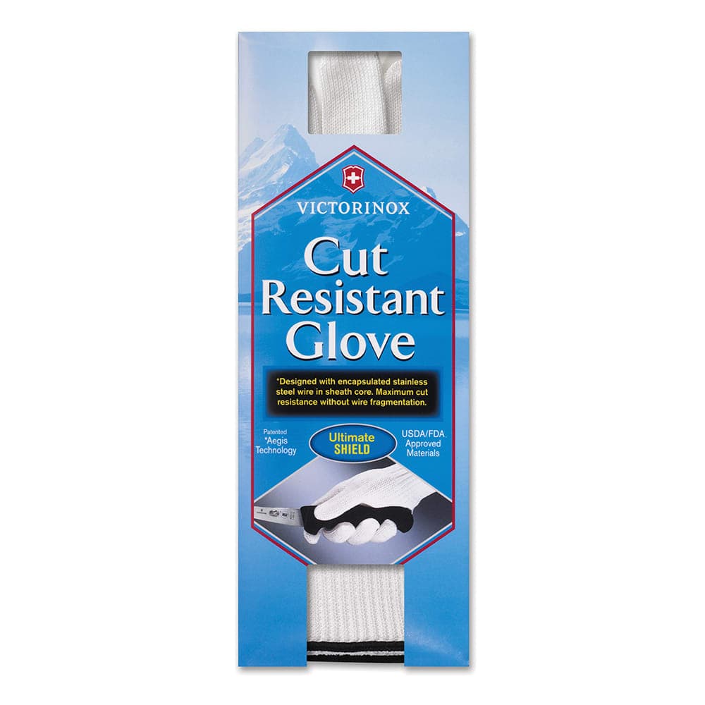 Victorinox 7.9046.XL Extra Large Cut Resistant Glove - Blended Material, White w/ Black Wrist Band