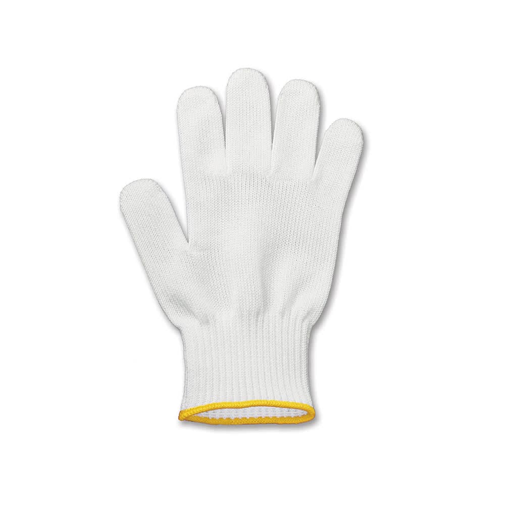 Victorinox 7.9049.XS Extra Small Cut Resistant Glove - Blended Material, White w/ Gold Wrist Band