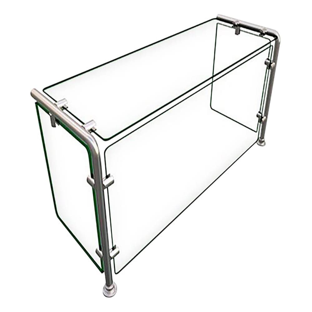 Hatco EP11-03612 Full Service Mounted Food Shield - 36" x 12" x 18", Glass/Stainless Steel