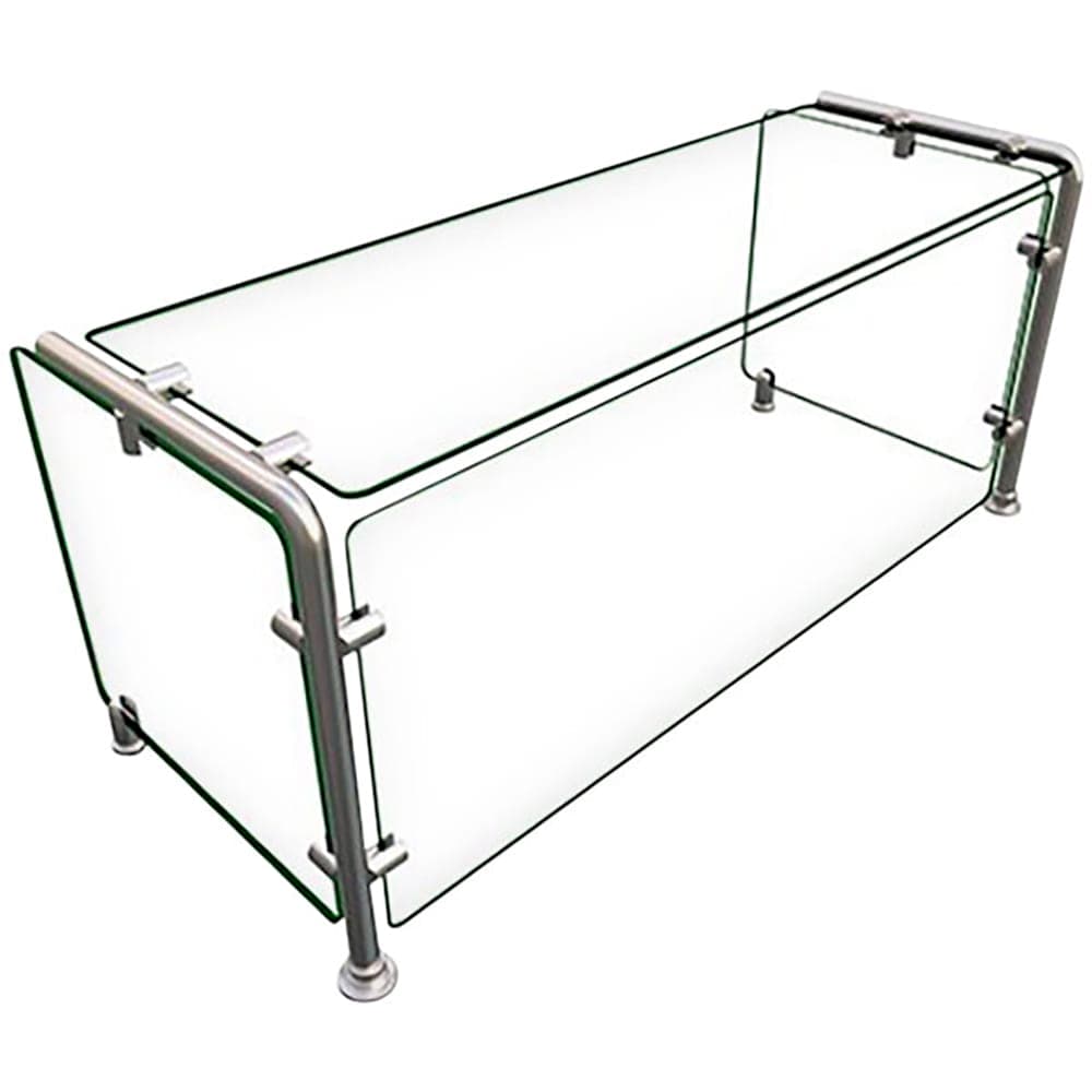 Hatco EP11-03615 Full Service Mounted Food Shield - 36" x 15" x 18", Glass/Stainless Steel