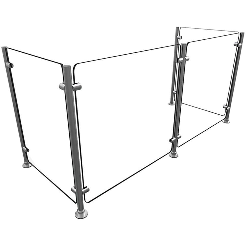 Hatco EP5-48 Full Service Mounted Food Shield - 48" x 18" x 25", Glass/Stainless Steel