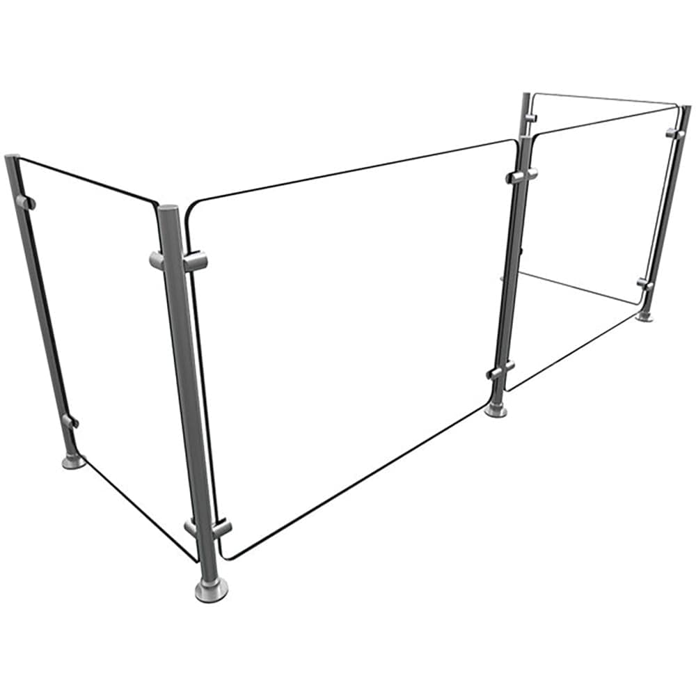 Hatco EP5-60 Full Service Mounted Food Shield - 60" x 18" x 25", Glass/Stainless Steel