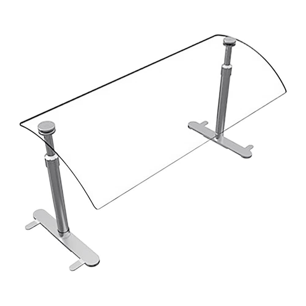 Hatco EP950-36 36" Portable Food Shield - Free-Standing, Adjustable, Acrylic/Stainless Steel