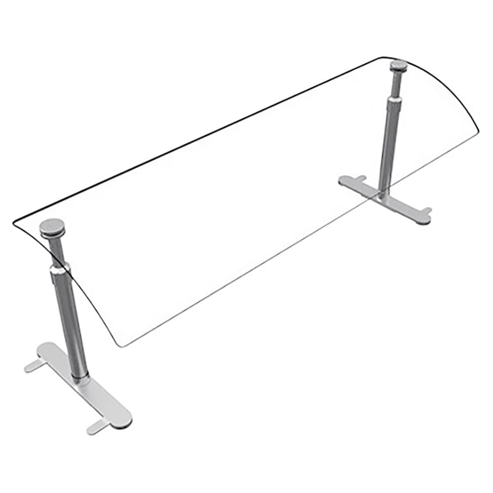 Hatco EP950-48 48" Portable Food Shield - Free-Standing, Adjustable, Acrylic/Stainless Steel