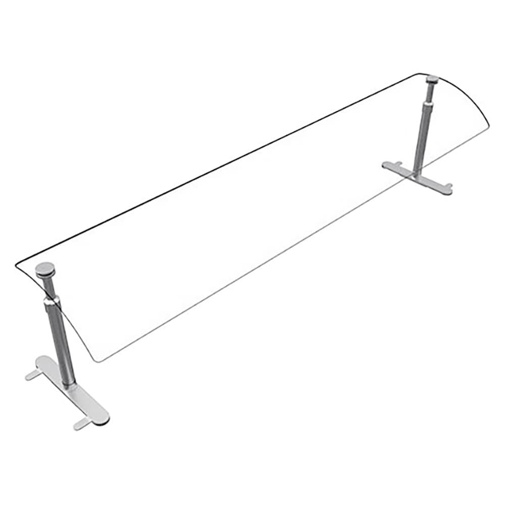 Hatco EP950-72 72" Portable Food Shield - Free-Standing, Adjustable, Acrylic/Stainless Steel