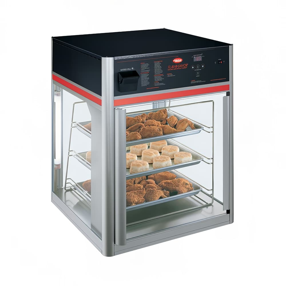 Hatco FSD-1X 22 21/50" Full Service Countertop Heated Display Case  - (3) Shelves, 120v