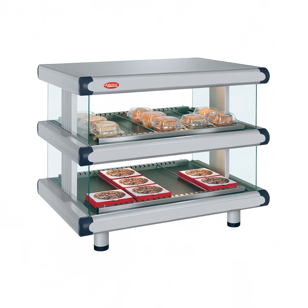 Hatco GR2SDH-24D 30 1/4" Self Service Countertop Heated Display Shelf - (2) Shelves, 120v