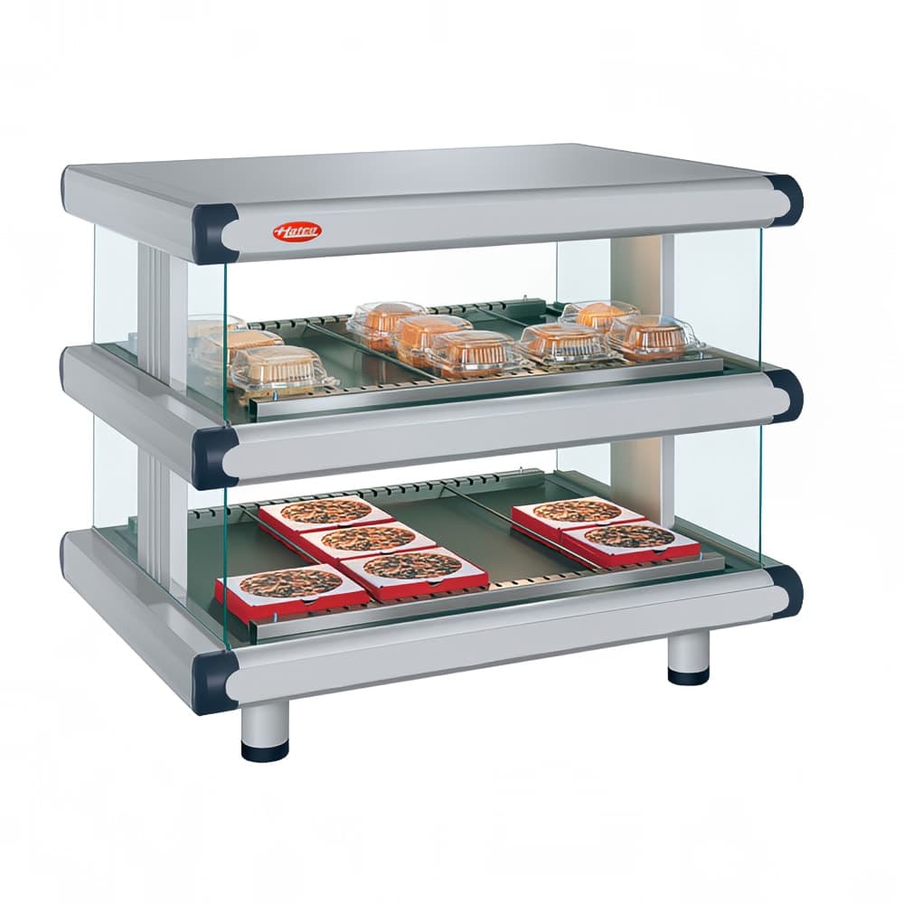 Hatco GR2SDH-42D 48 1/4" Self Service Countertop Heated Display Shelf - (2) Shelves, 120/208v/1ph