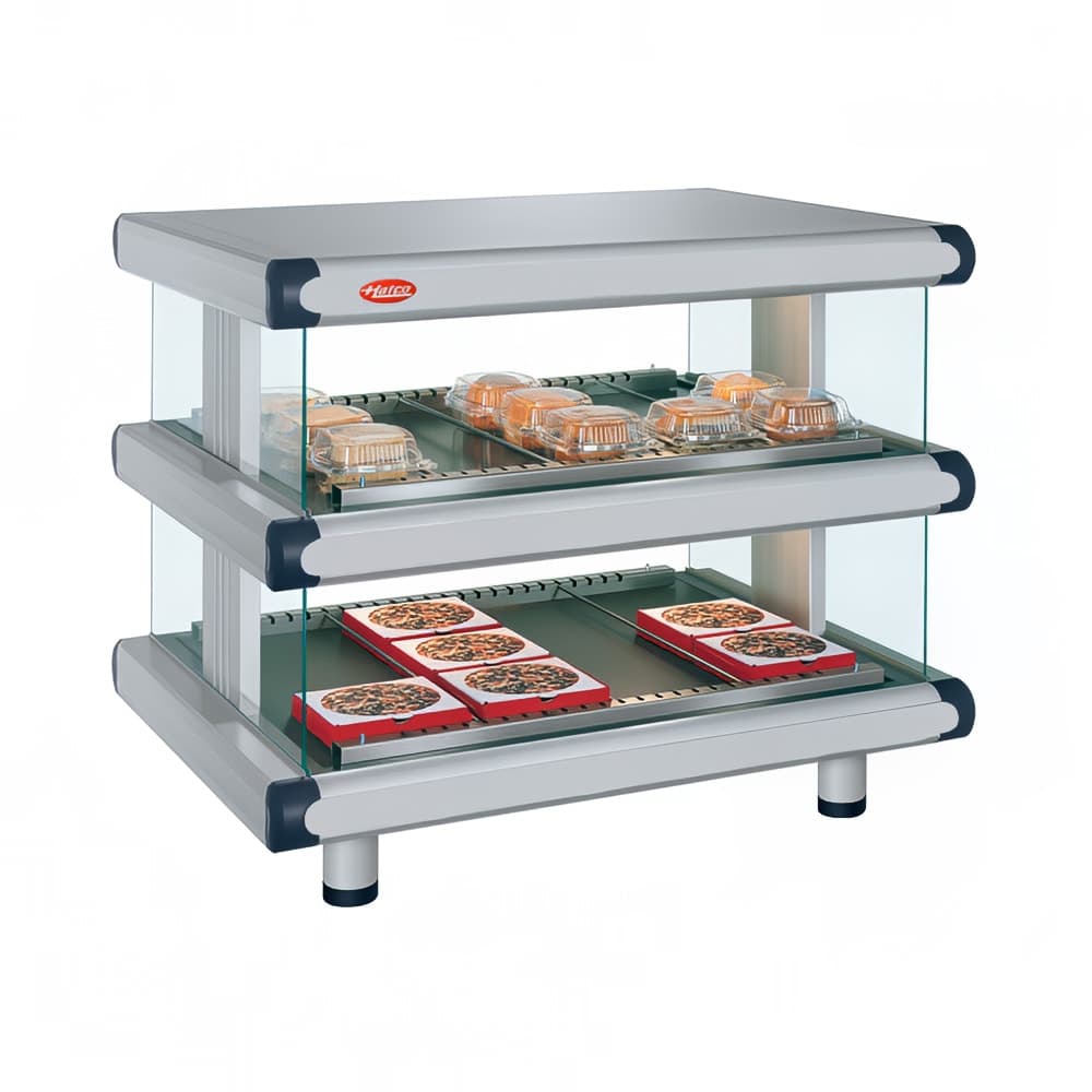 Hatco GR2SDH-60D 66 1/4" Self Service Countertop Heated Display Shelf - (2) Shelves, 120/208v/1ph