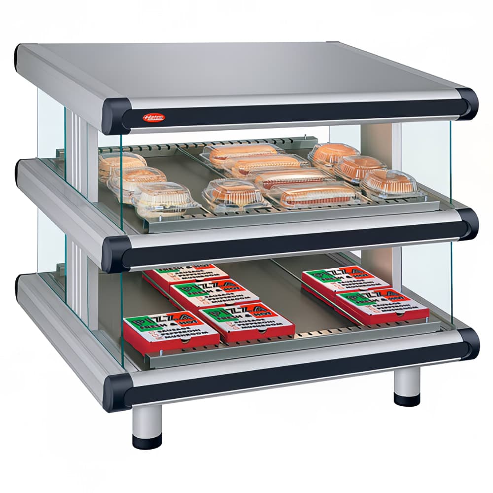 Hatco GR2SDS-54D 60 1/4" Self Service Countertop Heated Display Shelf - (2) Shelves, 120v