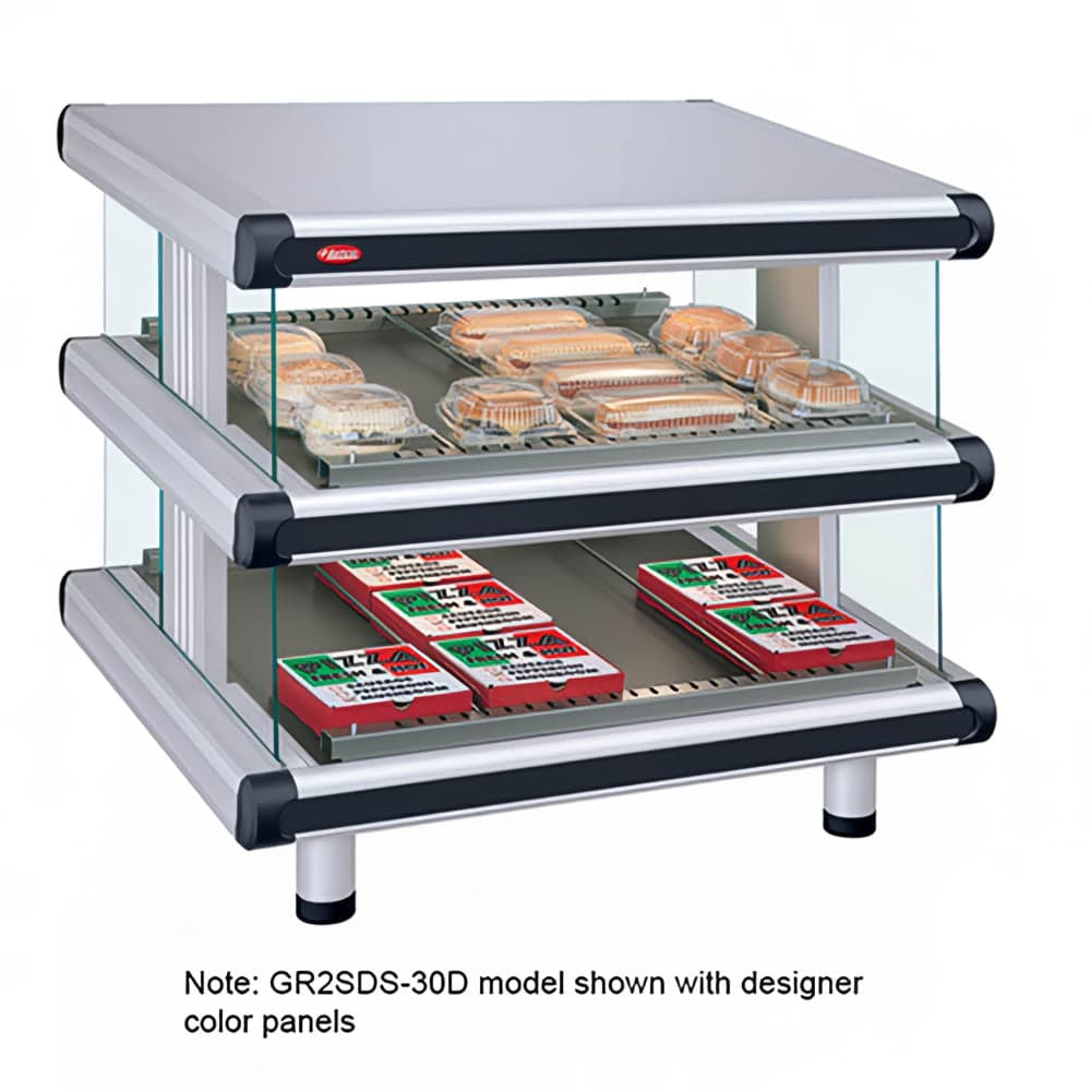 Hatco GR2SDS-60D 66 1/4" Self Service Countertop Heated Display Shelf - (2) Shelves, 120/208v/1ph
