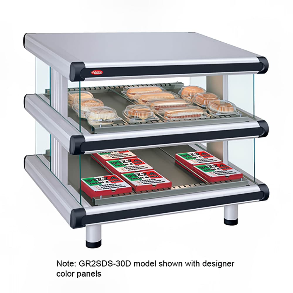 Hatco GR2SDS-60D 66 1/4" Self Service Countertop Heated Display Shelf - (2) Shelves, 120/240v/1ph