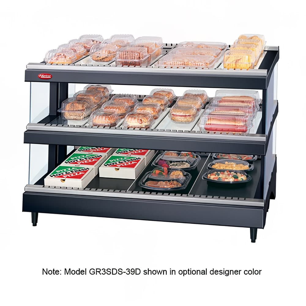 Hatco GR3SDS-33D 33 9/50" Self Service Countertop Heated Display Shelf - (3) Shelves, 120/240v/1ph