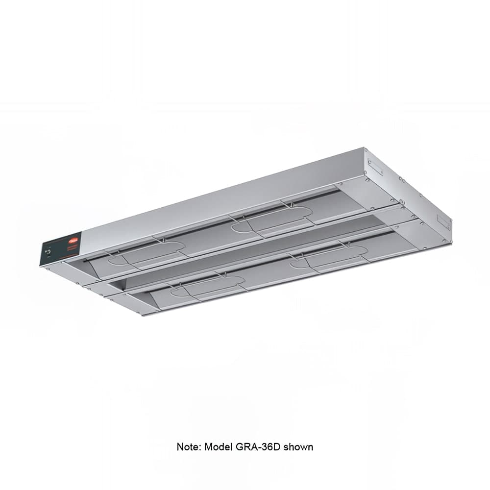Hatco GRA-48D3 48" Standard Watts Infrared Strip Warmer - Double Rod, (1) Built In Toggle Control, 120v