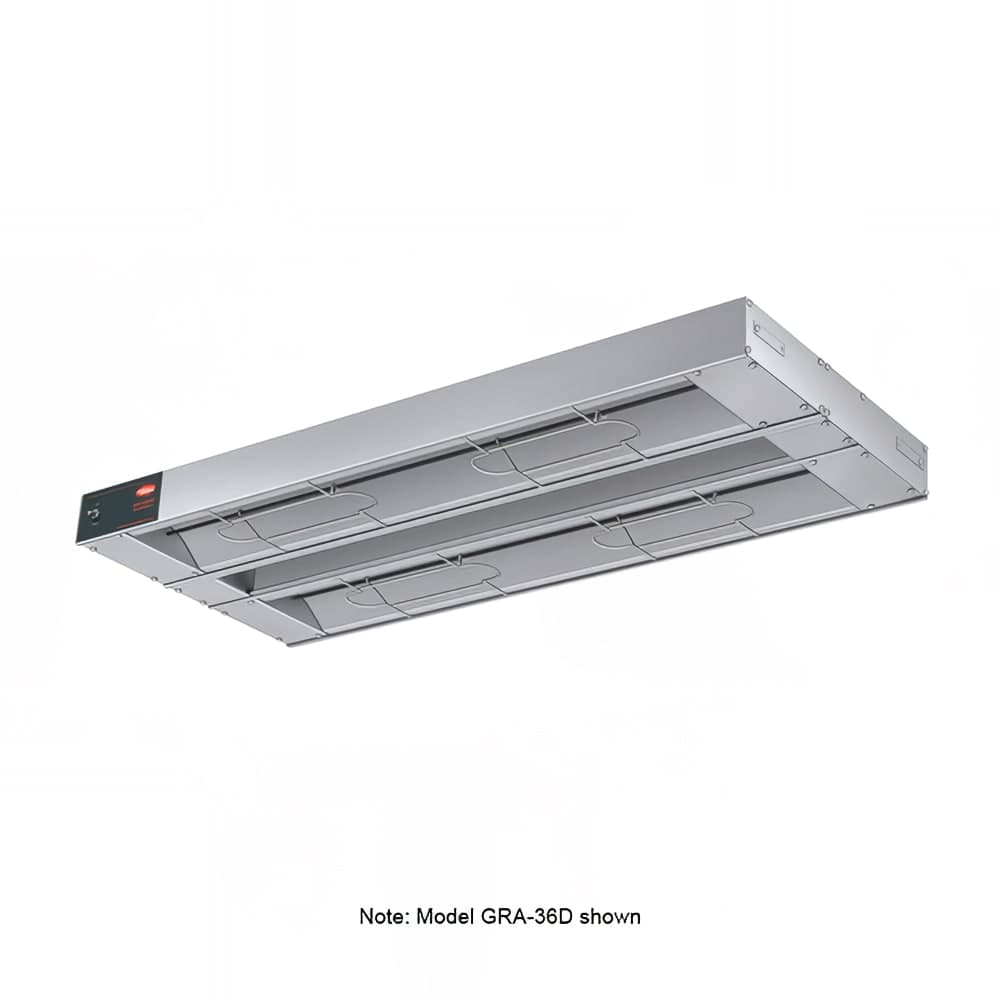 Hatco GRA-72D3 72" Standard Watts Infrared Strip Warmer - Double Rod, (2) Built In Toggle Control, 208v/1ph