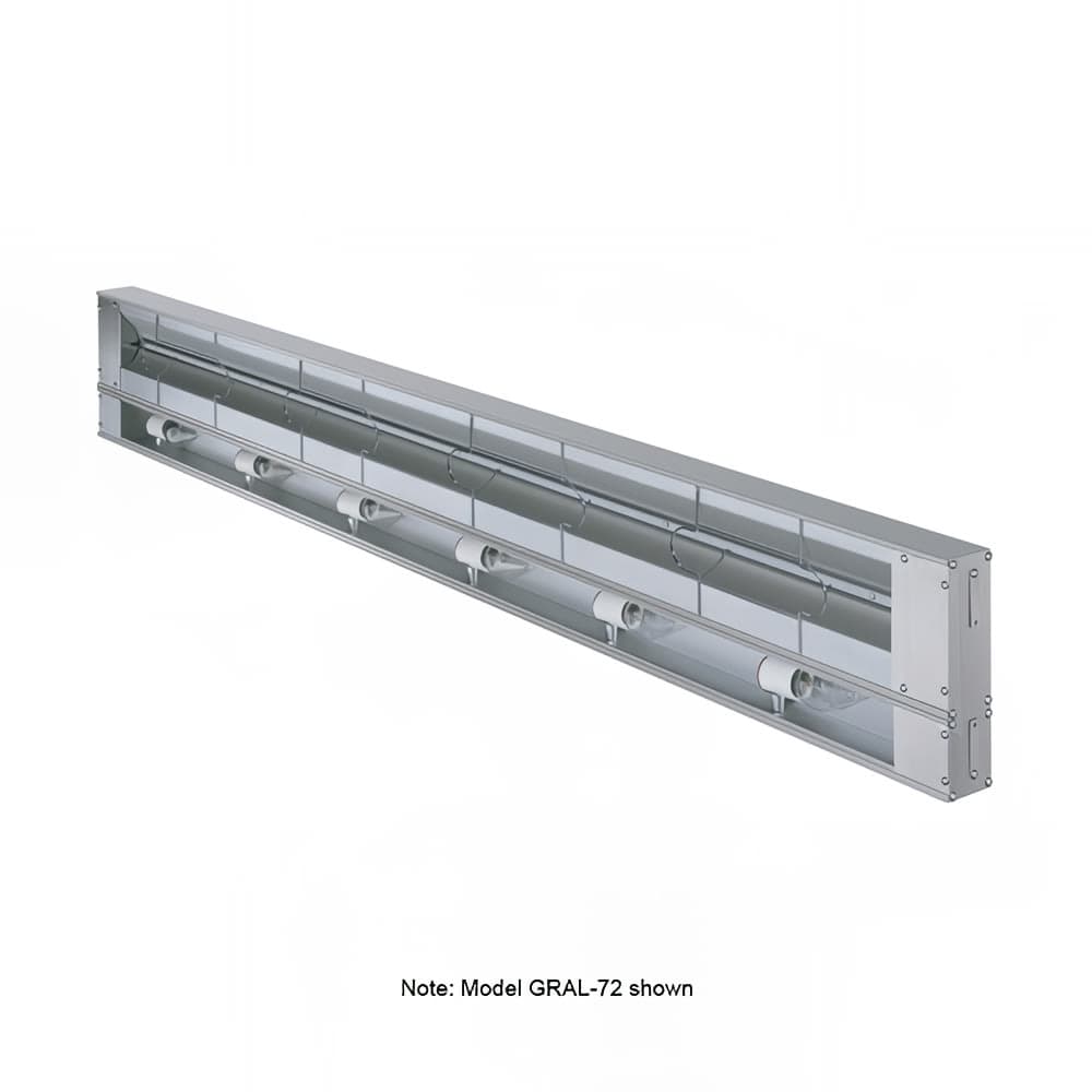 Hatco GRAL-18 18" Standard Watts Infrared Strip Warmer - Single Rod, (1) Built In Toggle Control, 120v