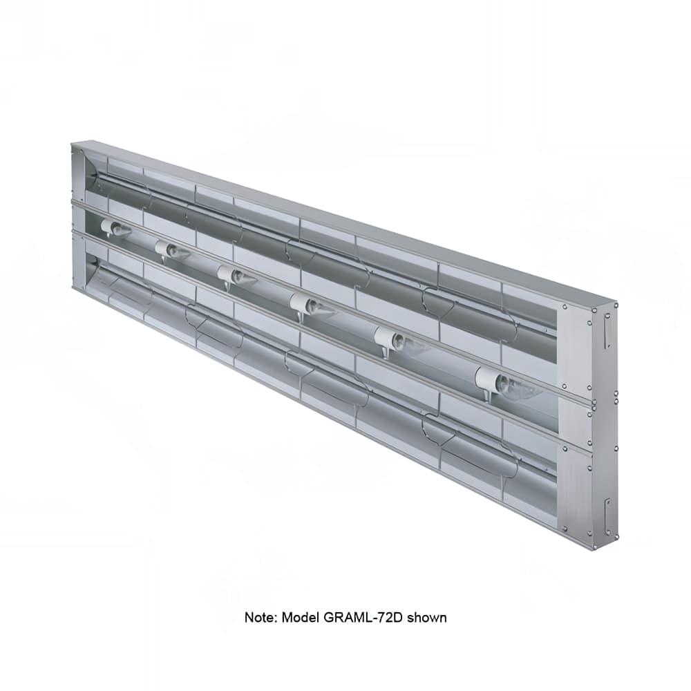 Hatco GRAML-36D-6 36" Maximum Watts Infrared Strip Warmer - Double Rod, (1) Remote Toggle Control, 120v