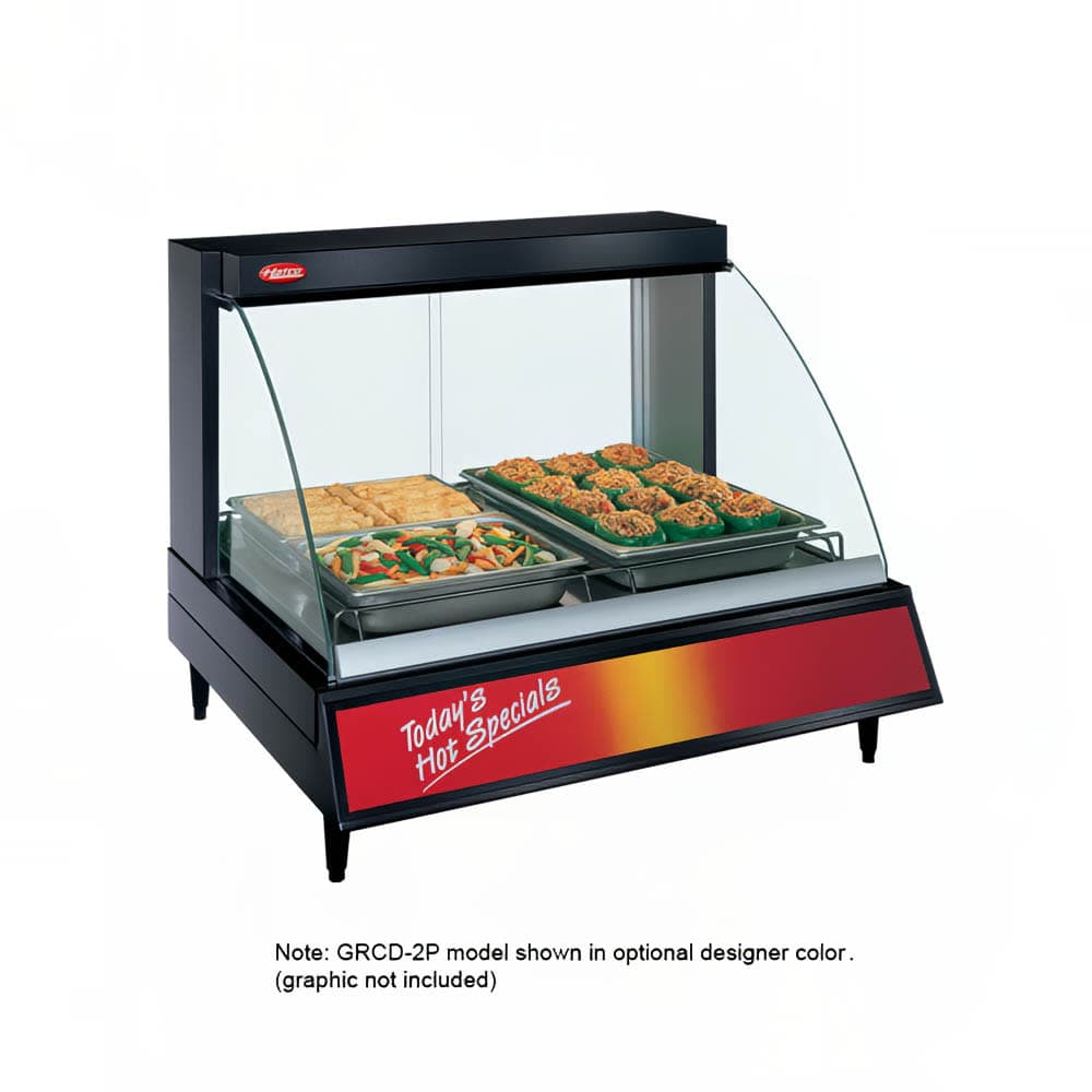 Hatco GRCD-1P 20 5/8" Full Service Countertop Heated Display Case  - (1) Shelf, 120v