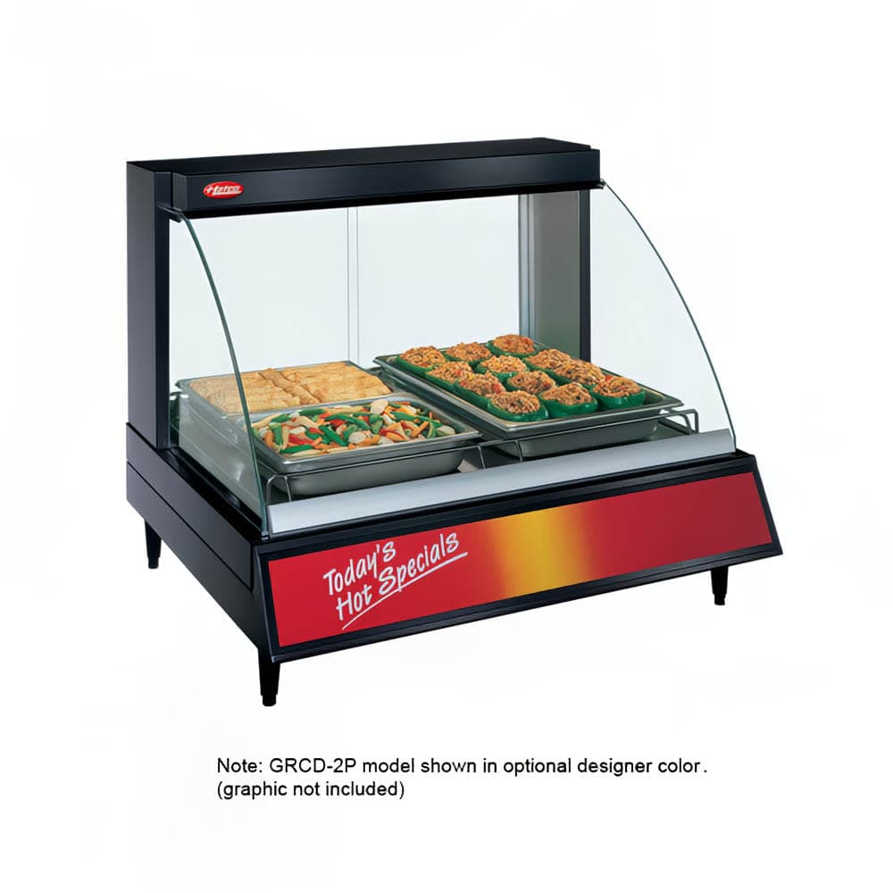 Hatco GRCD-2P 32 1/2" Full Service Countertop Heated Display Case  - (1) Shelf, 120v