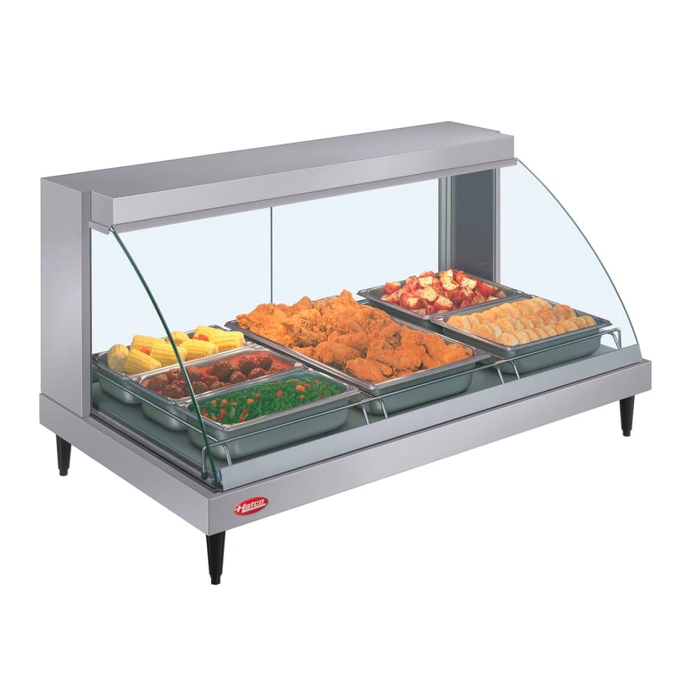 Hatco GRCD-3P 45 1/2" Full Service Countertop Heated Display Case  - (1) Shelf, 120v