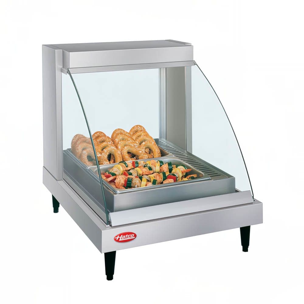 Hatco GRCDH-1P 20 5/8" Full Service Countertop Heated Display Case  - (1) Shelf, 120v