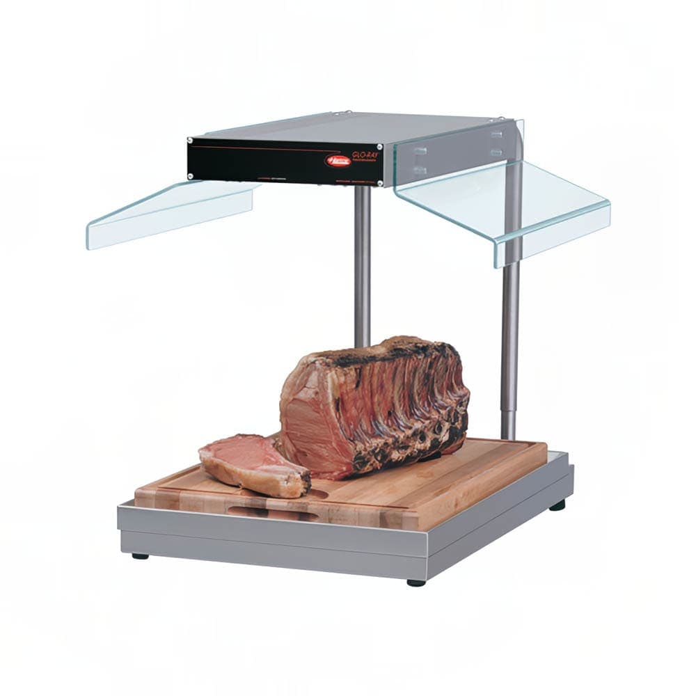 Hatco GRCSCL-24 Carving Station W/Heat Lamps, Right Side Breath Protector, Heated Base, 990W