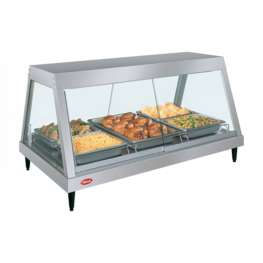 Hatco GRHD-4P 58 1/2" Full Service Countertop Heated Display Case  - (1) Shelf, 120v