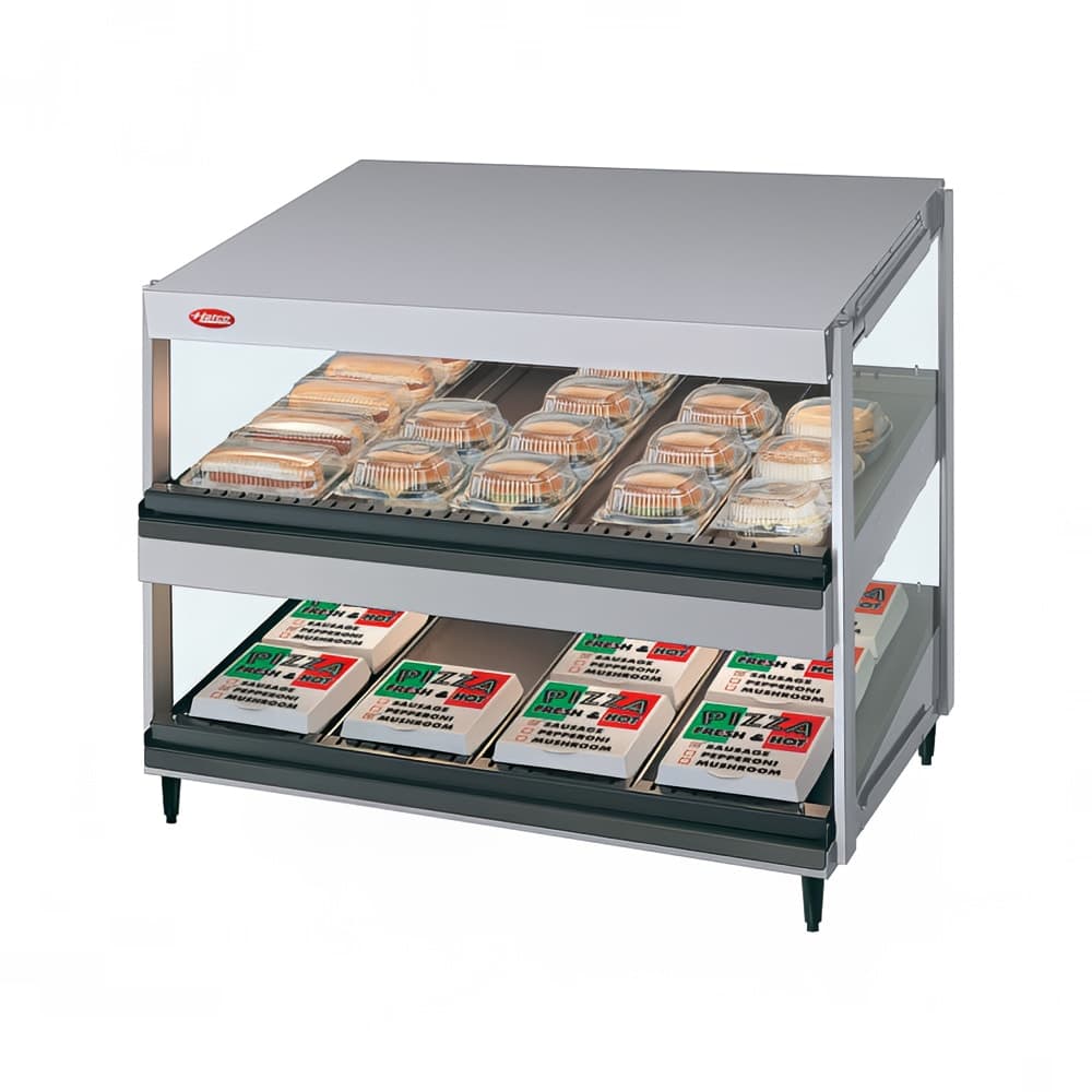 Hatco GRSDS-30D 30" Self Service Countertop Heated Display Shelf - (2) Shelves, 120v
