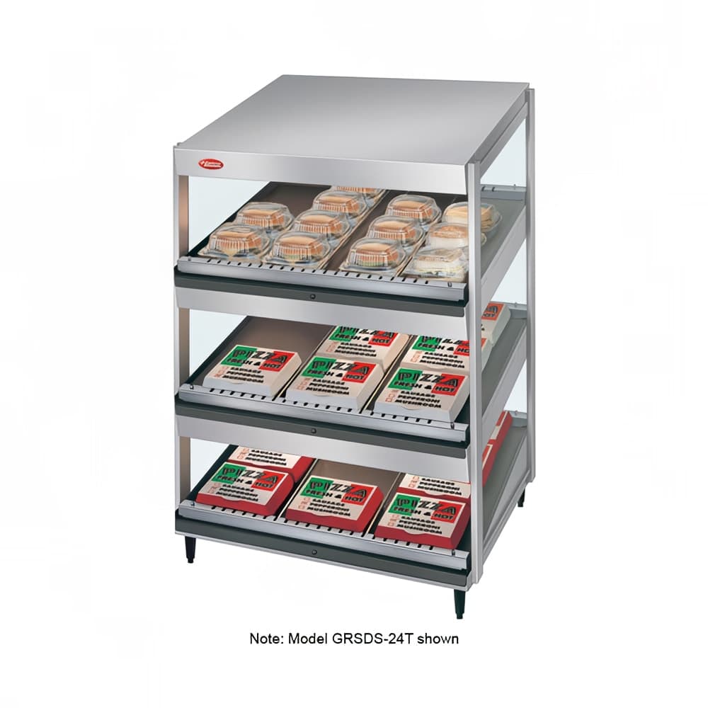 Hatco GRSDS-36T 36" Self Service Countertop Heated Display Shelf - (3) Shelves, 120v