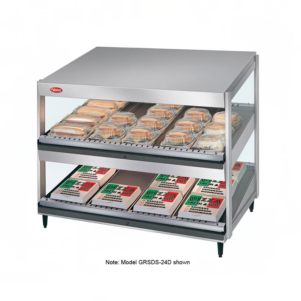 Hatco GRSDS-60D 60" Self Service Countertop Heated Display Shelf - (2) Shelves, 120v