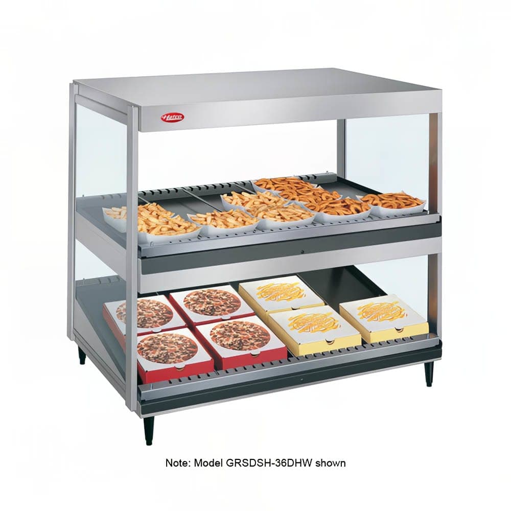 Hatco GRSDS/H-30DHW 30" Self Service Countertop Heated Display Shelf - (2) Shelves, 208v