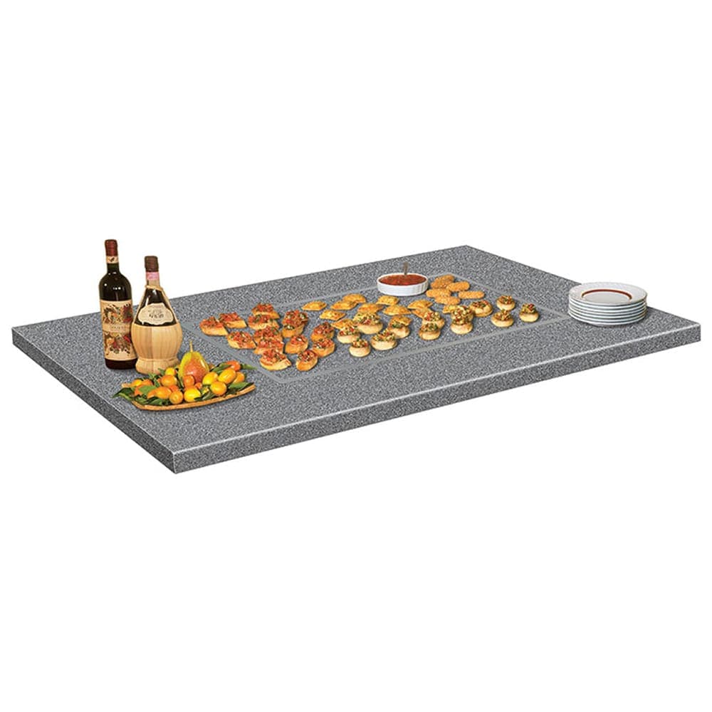 Hatco GRSSB-6018 61 5/8" Built In Heated Stone Shelf, Gray Granite Stone, 120 V