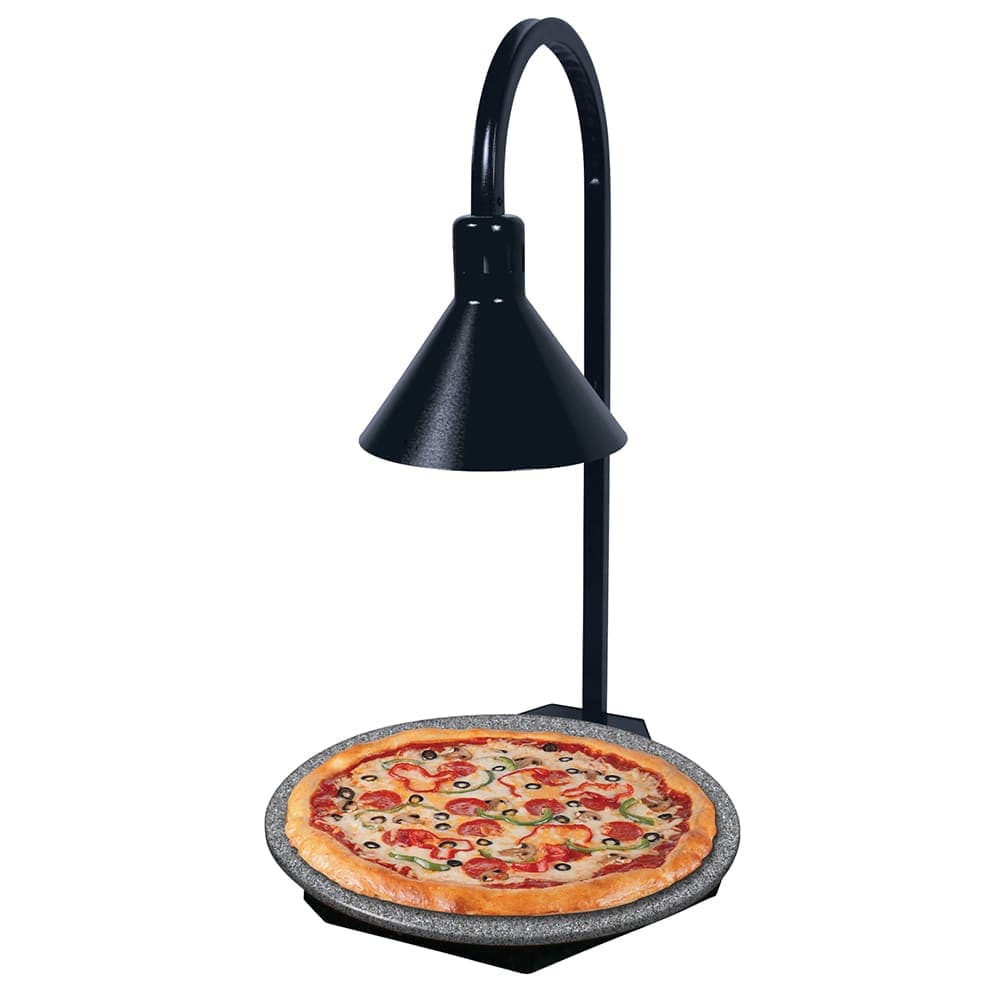 Hatco GRSSR20-DL77516 Glo-Ray Round Heated Stone Shelf w/ Display Lamp, Portable, 650 Watts