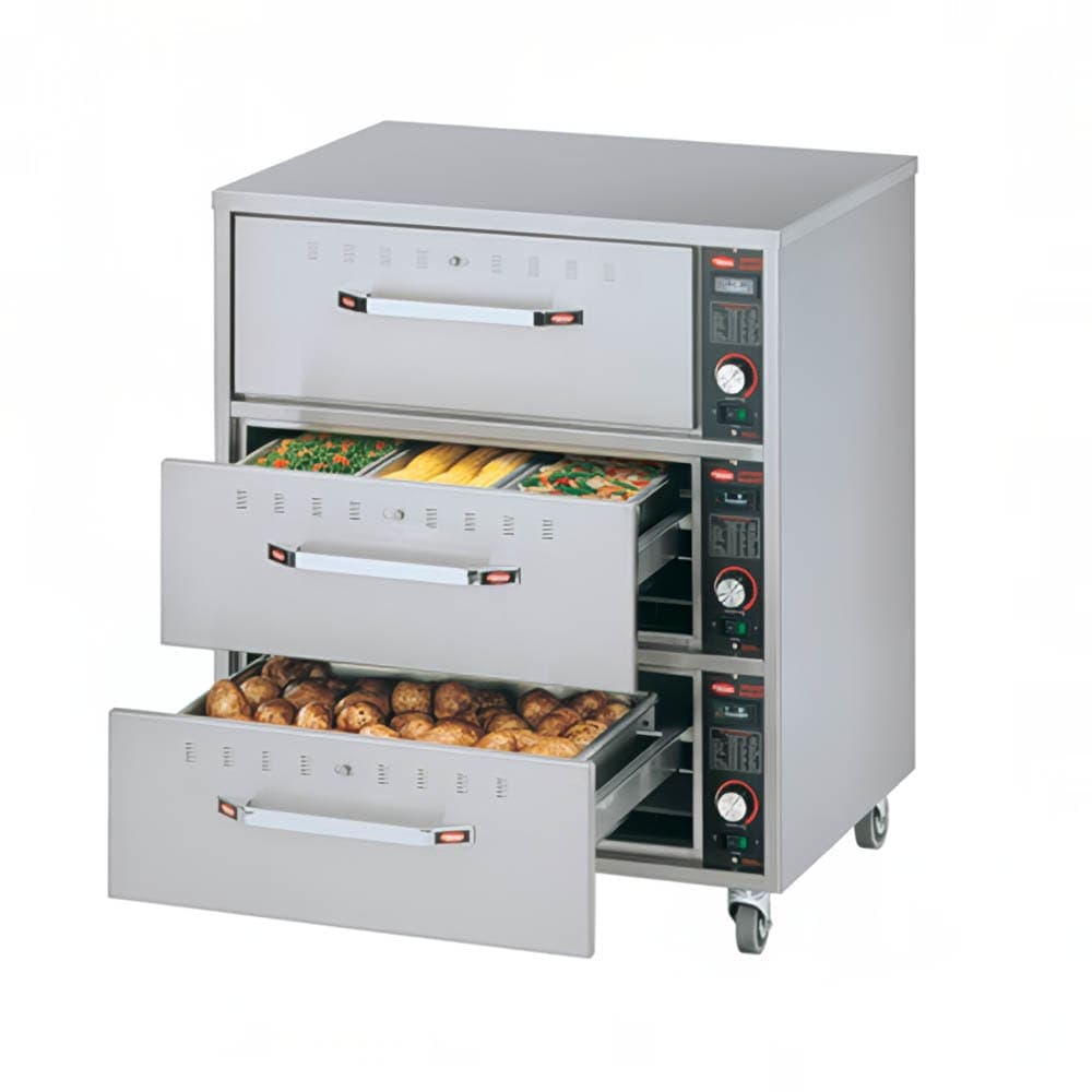 Hatco HDW-3 29.5" Freestanding Warming Drawer w/ (3) 21.5" Compartments, 240v