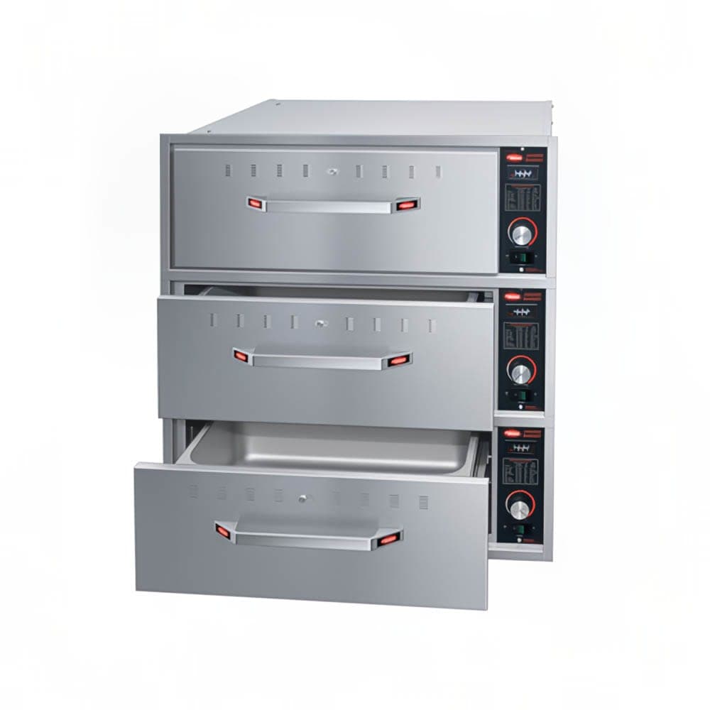 Hatco HDW-3BN 19.5"W Built In Warming Drawer w/ (3) 13" Compartments, 120v