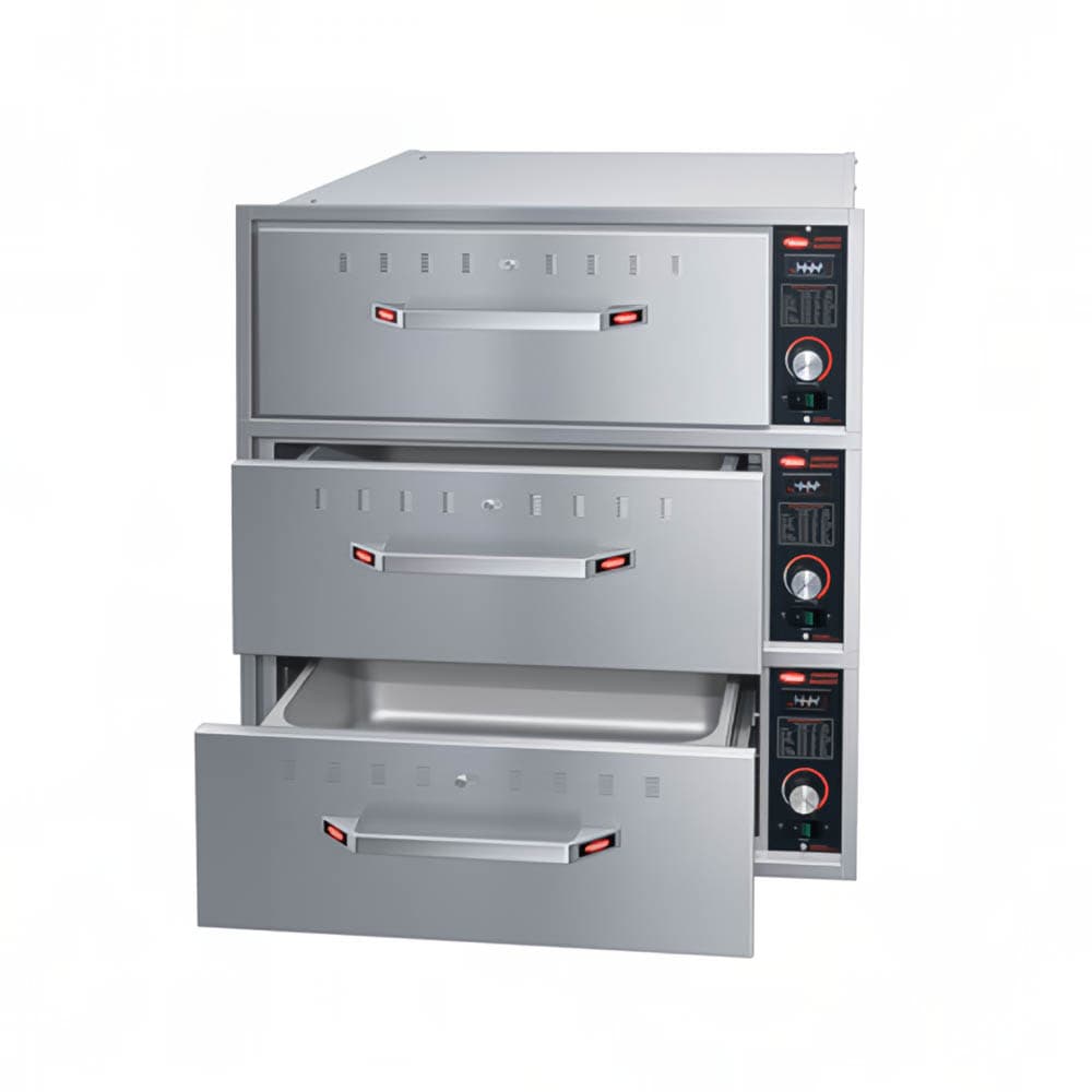 Hatco HDW-3BN 19.5"W Built In Warming Drawer w/ (3) 13" Compartments, 240v/1ph