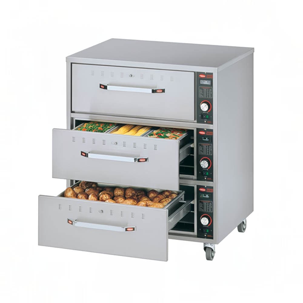 Hatco HDW-3N 20.88"W Freestanding Warming Drawer w/ (3) 13" Compartments, 120v