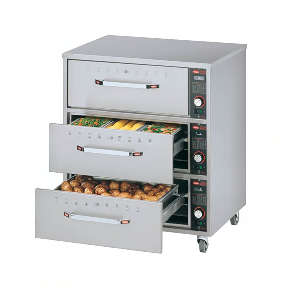 Hatco HDW-3N 20.88"W Freestanding Warming Drawer w/ (3) 13" Compartments, 208v/1ph