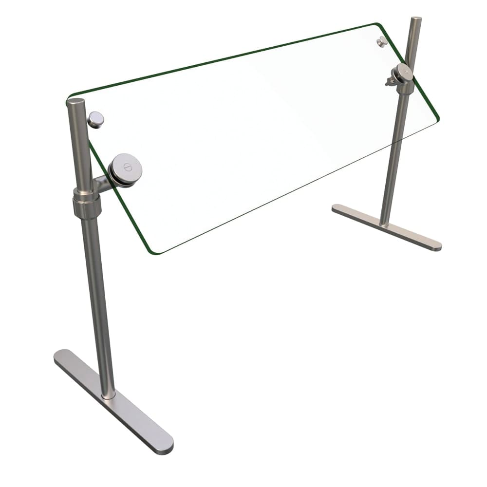 Hatco ORBIT720-36 36" Portable Food Shield - Free-Standing, Glass/Stainless Steel