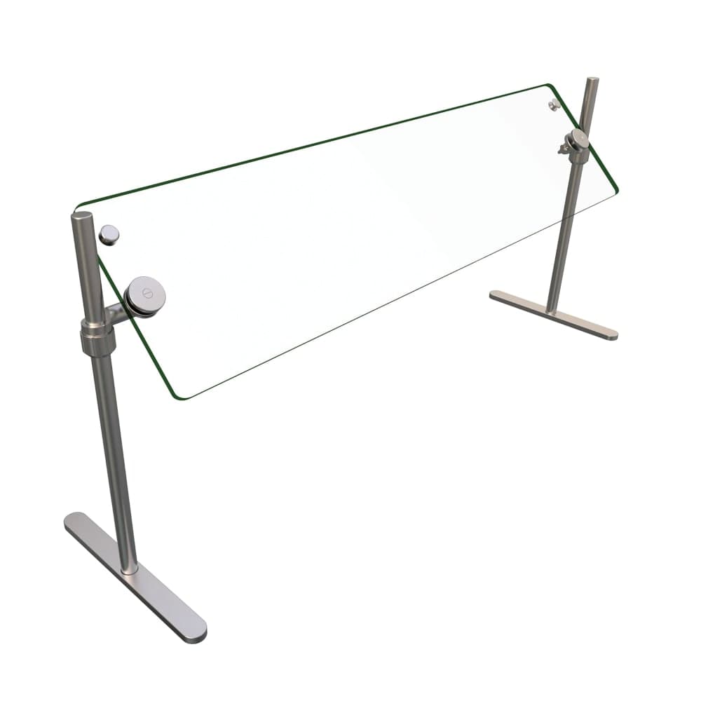 Hatco ORBIT720-48 48" Portable Food Shield - Free-Standing, Glass/Stainless Steel