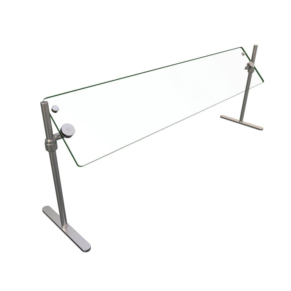 Hatco ORBIT720-60 60" Portable Food Shield - Free-Standing, Glass/Stainless Steel