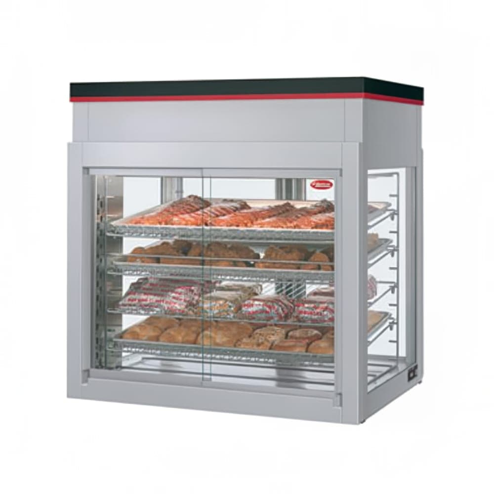 Hatco WFST-2X 32 2/32" Self Service Countertop Heated Display Case - (4) Shelves, 120v