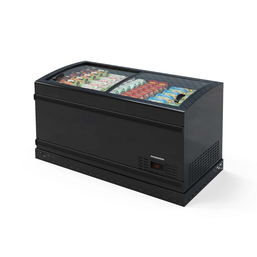 Hussmann BNKR1700A 66 7/8" Arch Series Stand Alone Chest Freezer - Black, 120v